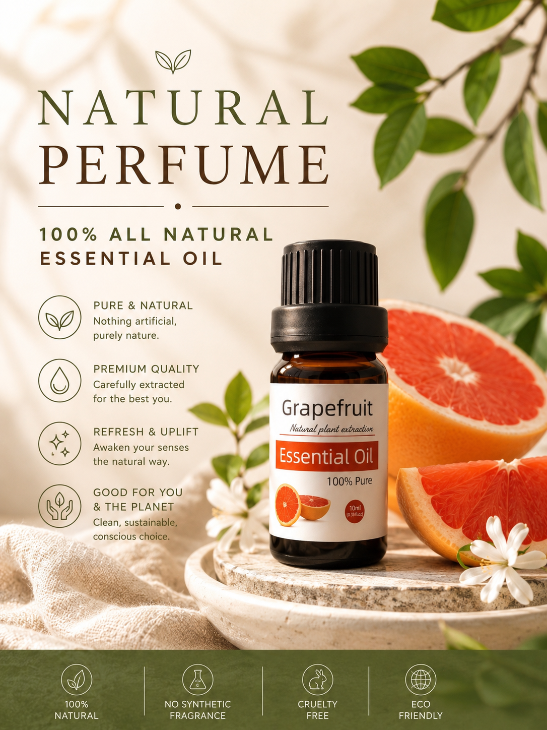 Grapefruit Essential Oil – 100% Pure Natural Extract natural perfume ￼