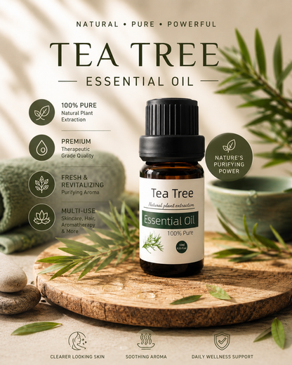 Tea Tree Essential Oil – 100% Pure Natural Extract