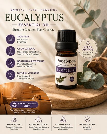 Eucalyptus Essential Oil – 100% Pure Natural Extract